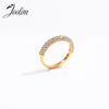 Solid Rhinestone Studded Classic Rings