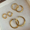 Minimalist Style Shinny Gold Earrings