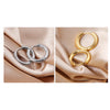 Minimalist Style Shinny Gold Earrings